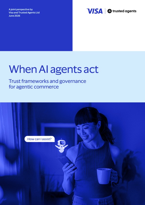 When AI agents act — Visa and Trusted Agents whitepaper cover